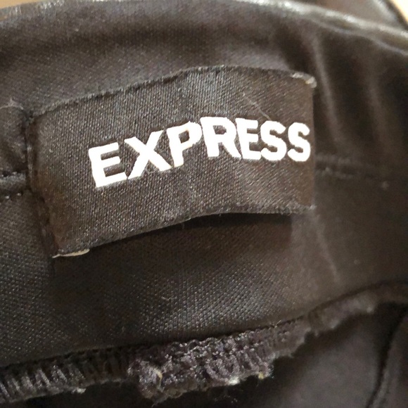 Express Super High Rise Faux Leather Leggings - Picture 4 of 5